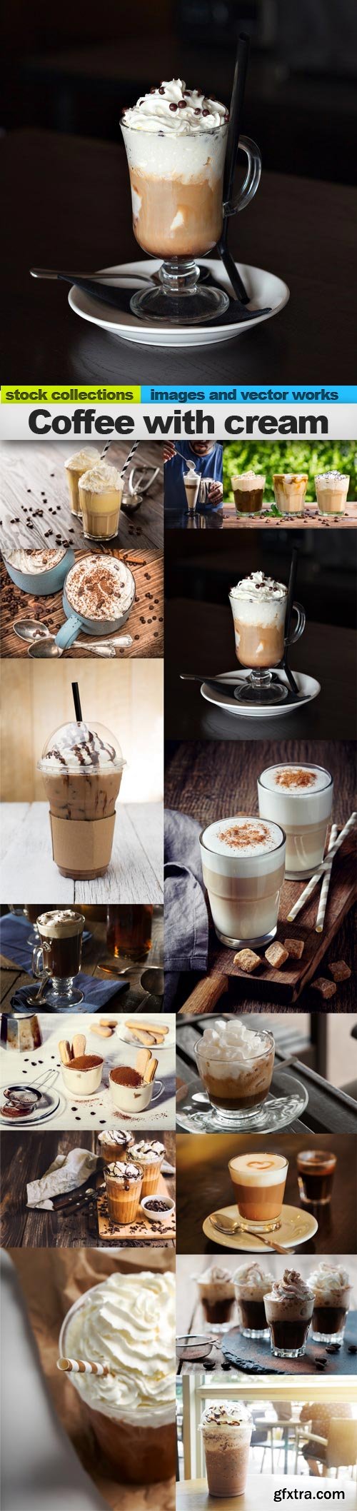 Coffee with cream, 15 x UHQ JPEG