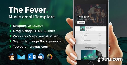 ThemeForest - Fever v1.0.0 - Music Email Template + Builder Access - 15612114