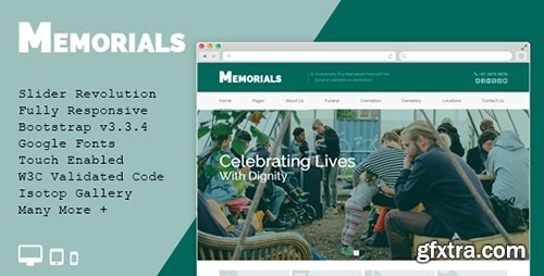 ThemeForest - Memorials v1.1.1 - Funeral & Cemeteries HTML5 Template - 11482211