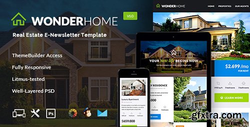 ThemeForest - WonderHome - Real Estate Email Template + Builder Access (Update: 10 October 15) - 13066110