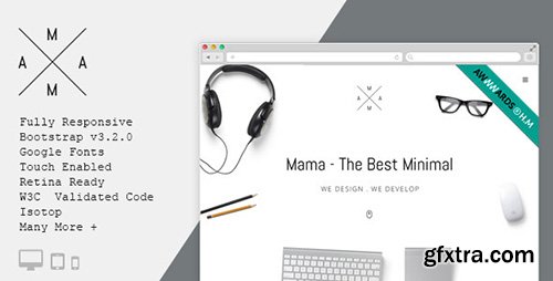 ThemeForest - Mama v2.0.0 - Minimal Responsive Portfolio HTML5 Template - 10131213