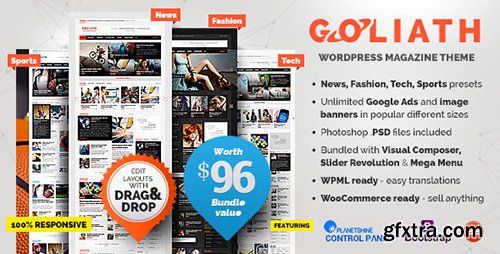 ThemeForest - GOLIATH v1.0.29 - Ads Optimized News & Reviews Magazine - 9670200