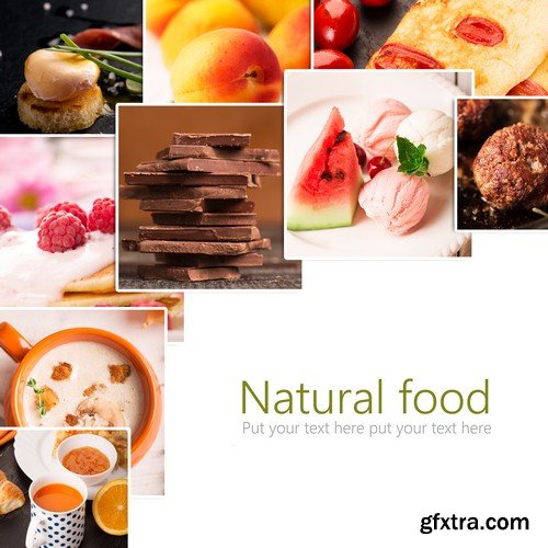 Food collage - 8 UHQ JPEG