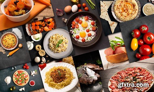 Food collage - 8 UHQ JPEG