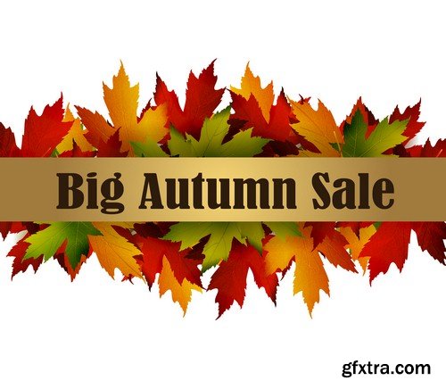 Autumn sale poster - 8 EPS