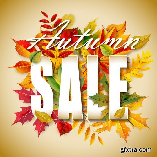 Autumn sale poster - 8 EPS