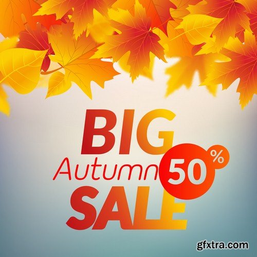 Autumn sale poster - 8 EPS