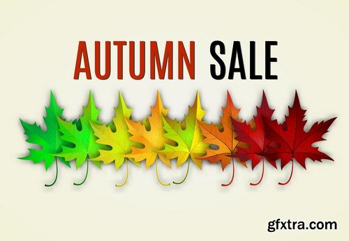 Autumn sale poster - 8 EPS