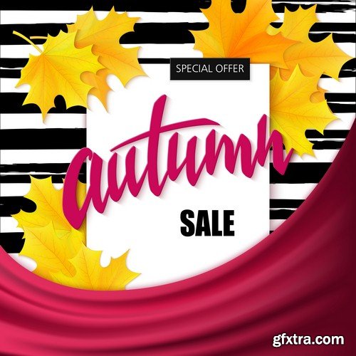 Autumn sale poster - 8 EPS