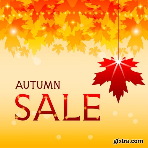 Autumn sale poster - 8 EPS