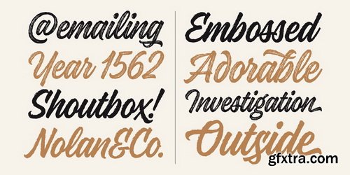 Kaleidos Rough Font Family $55