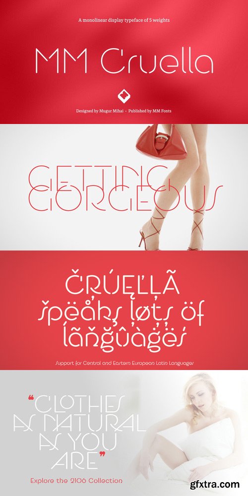 MM Cruella Font Family $130