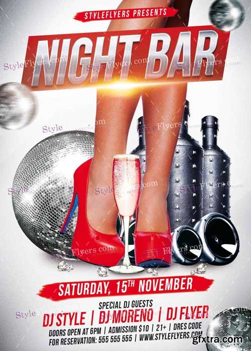 Night Bar V2 PSD Flyer Template