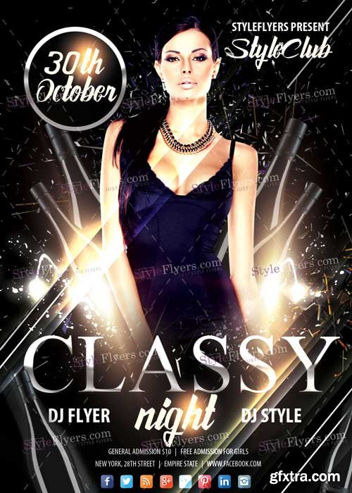 Classy Night V7 PSD Flyer Template