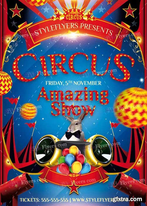 Circus V4 PSD Flyer Template