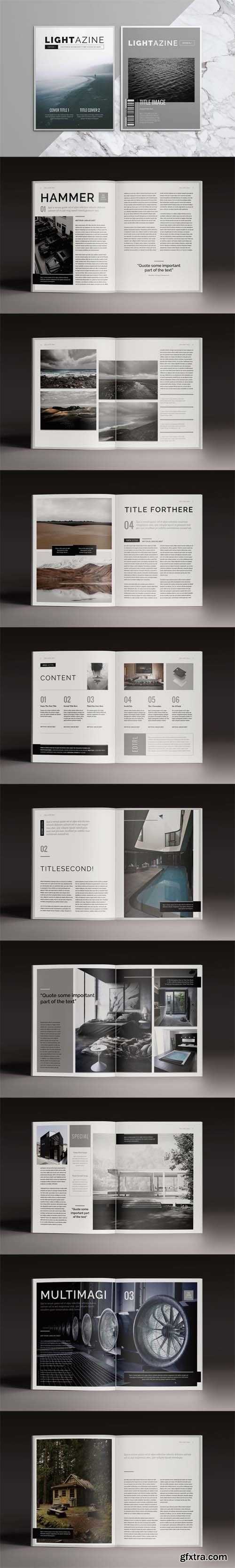 Lightazine Indesign Template