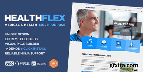 ThemeForest - HEALTHFLEX v1.4.6 - Medical Health WordPress Theme - 13115123