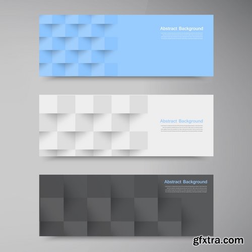 Collection business card flyer banner vector image 4-25 EPS