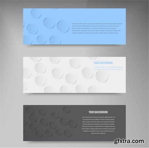 Collection business card flyer banner vector image 4-25 EPS