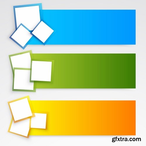 Collection business card flyer banner vector image 4-25 EPS