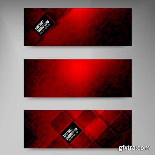 Collection business card flyer banner vector image 4-25 EPS