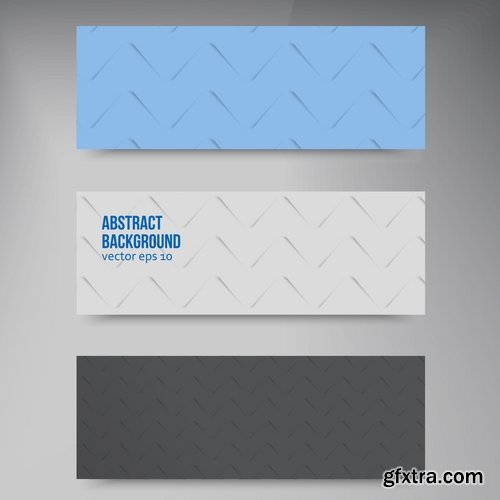 Collection business card flyer banner vector image 4-25 EPS