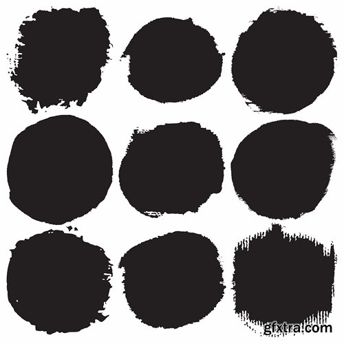 Collection smear smudge mascara retouching deco border wave line vector image 25 EPS