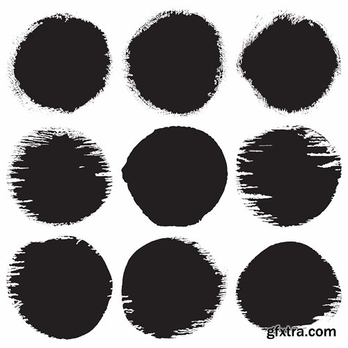 Collection smear smudge mascara retouching deco border wave line vector image 25 EPS