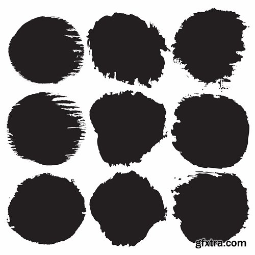 Collection smear smudge mascara retouching deco border wave line vector image 25 EPS