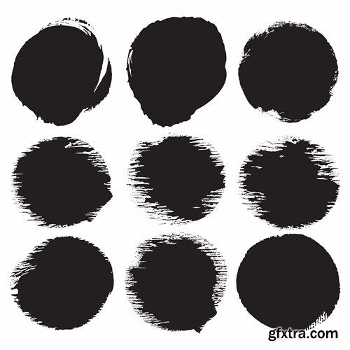 Collection smear smudge mascara retouching deco border wave line vector image 25 EPS