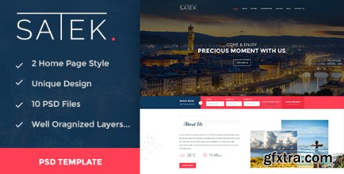 ThemeForest - SATEK. - Hotel & Resort PSD Template 17460501