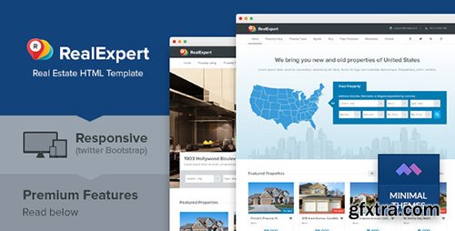 ThemeForest - Real Expert v1.0 - Responsive Real Estate HTML Template - 6258353