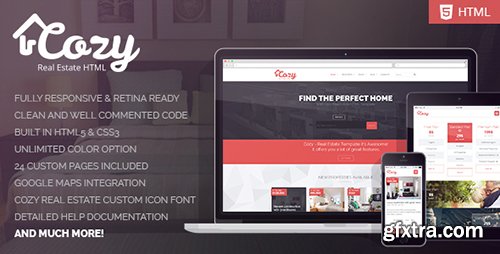 ThemeForest - Cozy v1.1 - Responsive Real Estate HTML Template - 8504911