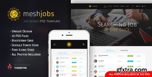 ThemeForest - meshjobs - Job Board PSD Template 12721466