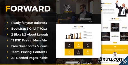 ThemeForest - Forward - Business & Corporate PSD Template 16102856