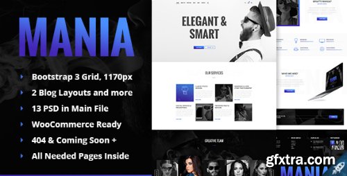 ThemeForest - Mania - Digital & Photo Agency PSD Template 16075273