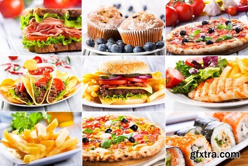 Food collage 1 - 8 UHQ JPEG