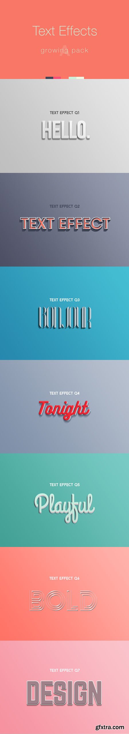 Photoshop Text Effects - Growing Pack