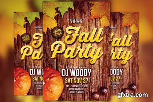 CM - Fall Party Flyer Template 105955