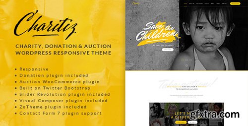 ThemeForest - Charitiz v1.6 - Charity, Donation & Auction WP Theme - 11991190