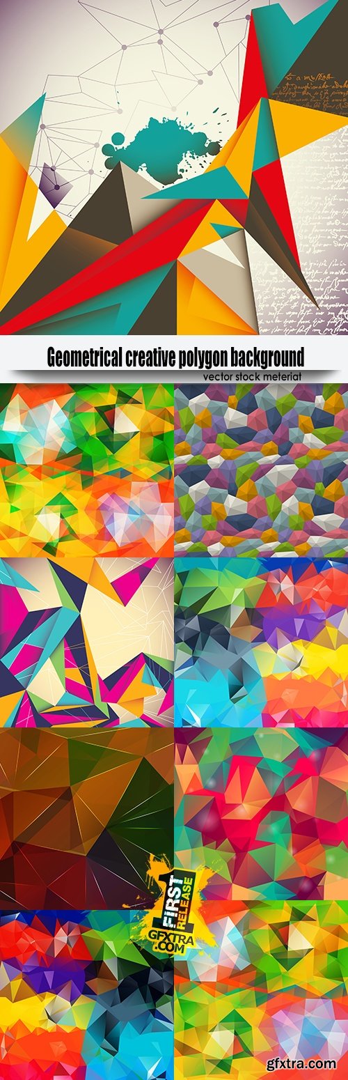 Geometrical creative polygon background