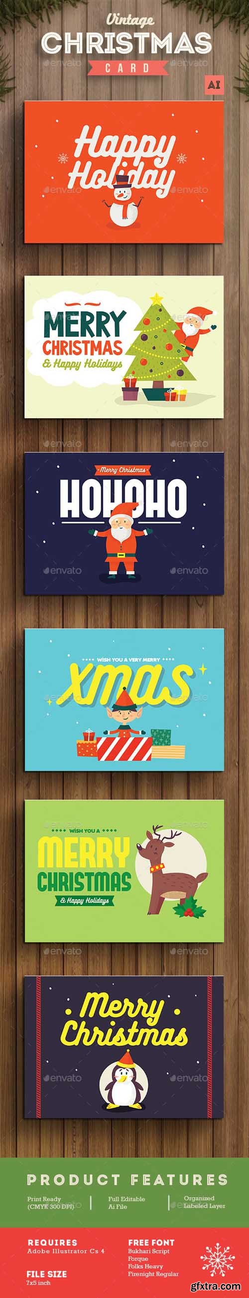 GR - Set of Christmas Card / Background 13541524