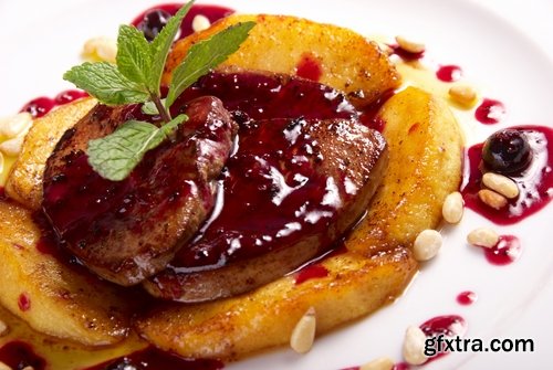 Collection foie gras fried duck sternum delicacy dishes presentation 25 HQ Jpeg