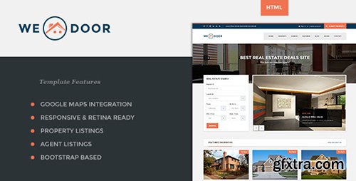 ThemeForest - Wedoor v1.1 - Responsive Real Estate HTML Template - 12003598