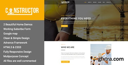 ThemeForest - Constructor v1.0 - Premium Construction HTML Theme - 15949088