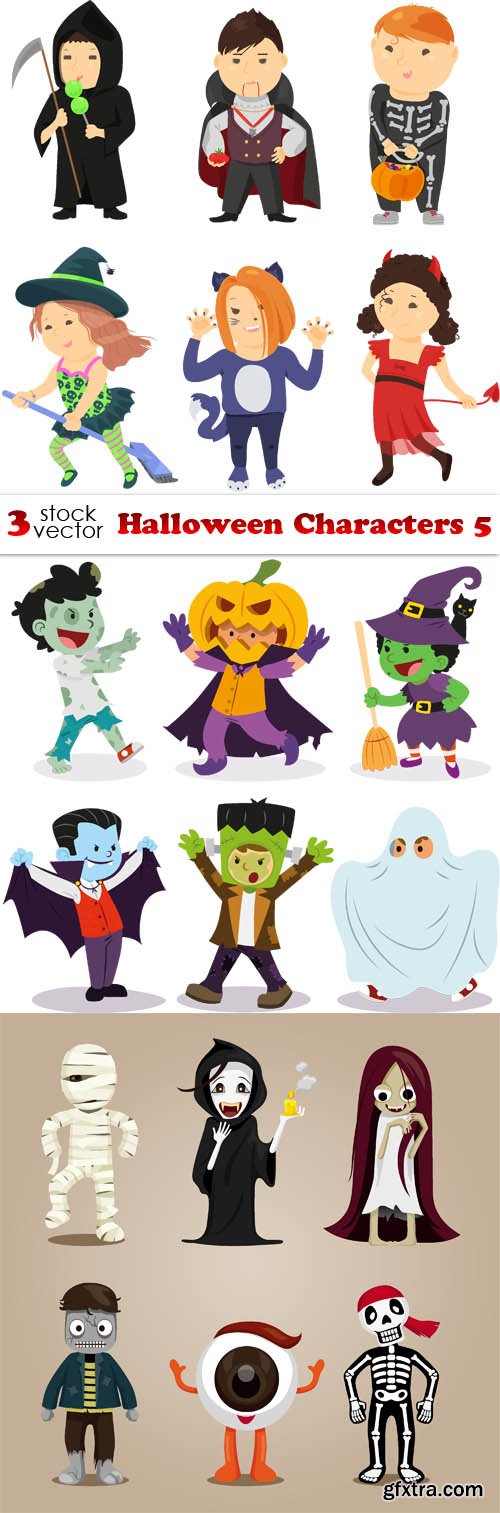 Vectors - Halloween Characters 5