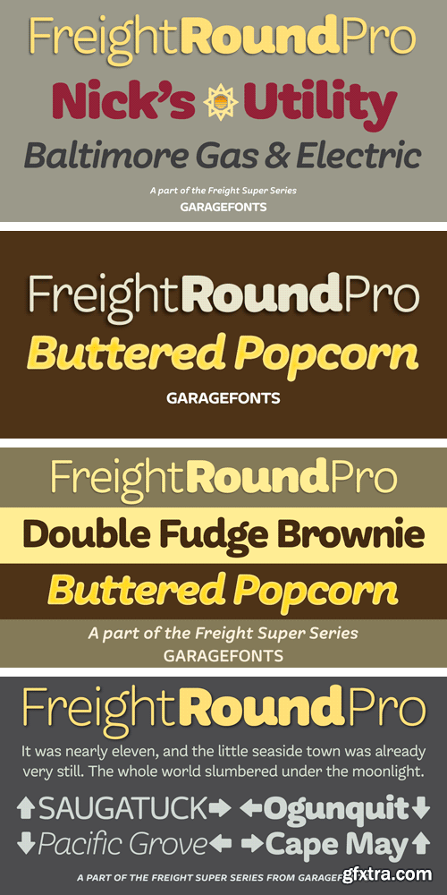 Freight Round Pro Font Family