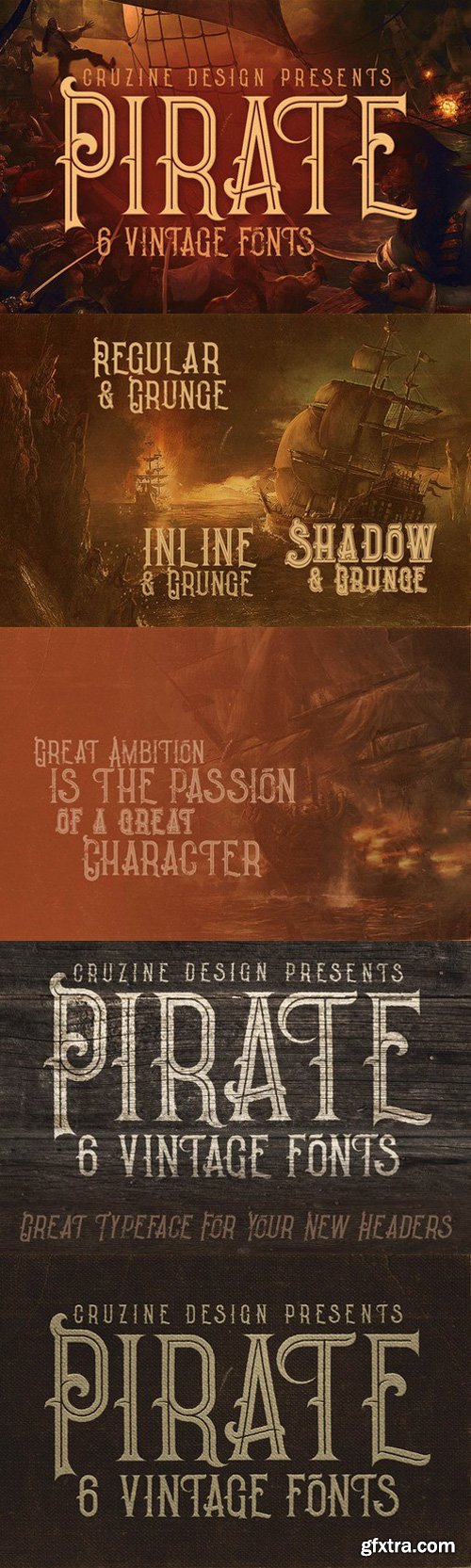 CM - Pirate- Vintage Style Font 792921