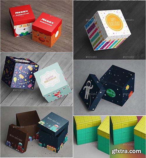 Graphicriver Square - Package Box Mockup 16435967