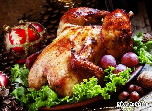 Collection fried chicken grilled meat skewers barbecue festive dish 25 HQ Jpeg